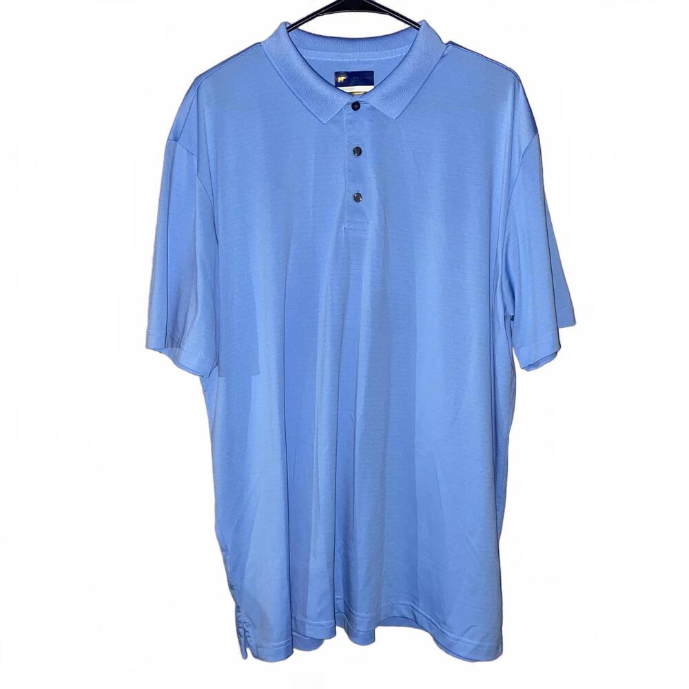 Golden Bear StayDri Light Blue Polo Shirt XL Moisture Wicking Golfcore Minimalis